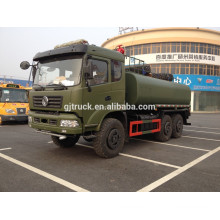 Camión de petrolero militar de 6x6 dongfeng / camión de reaprovisionamiento del combustible campo a través de la refinería